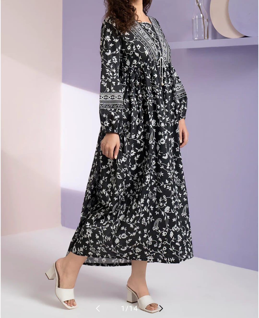 Zellbury Black Lawn tunic