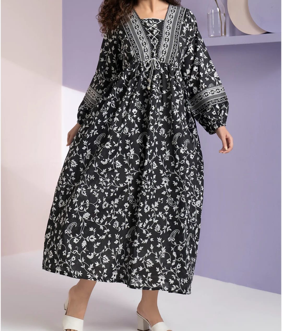Zellbury Black Lawn tunic