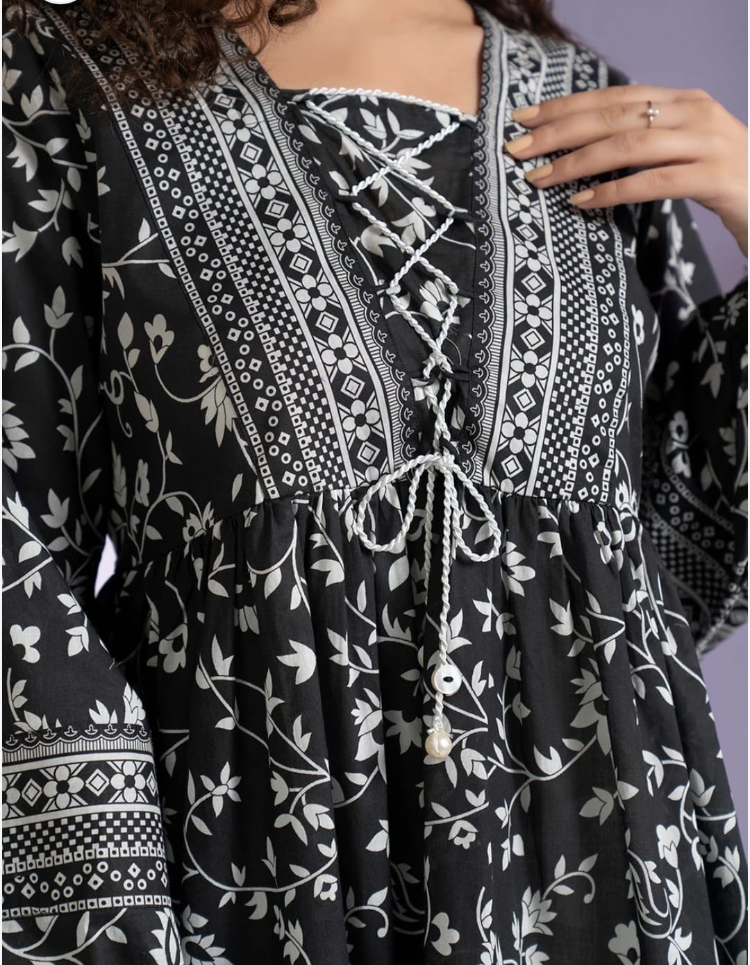 Zellbury Black Lawn tunic