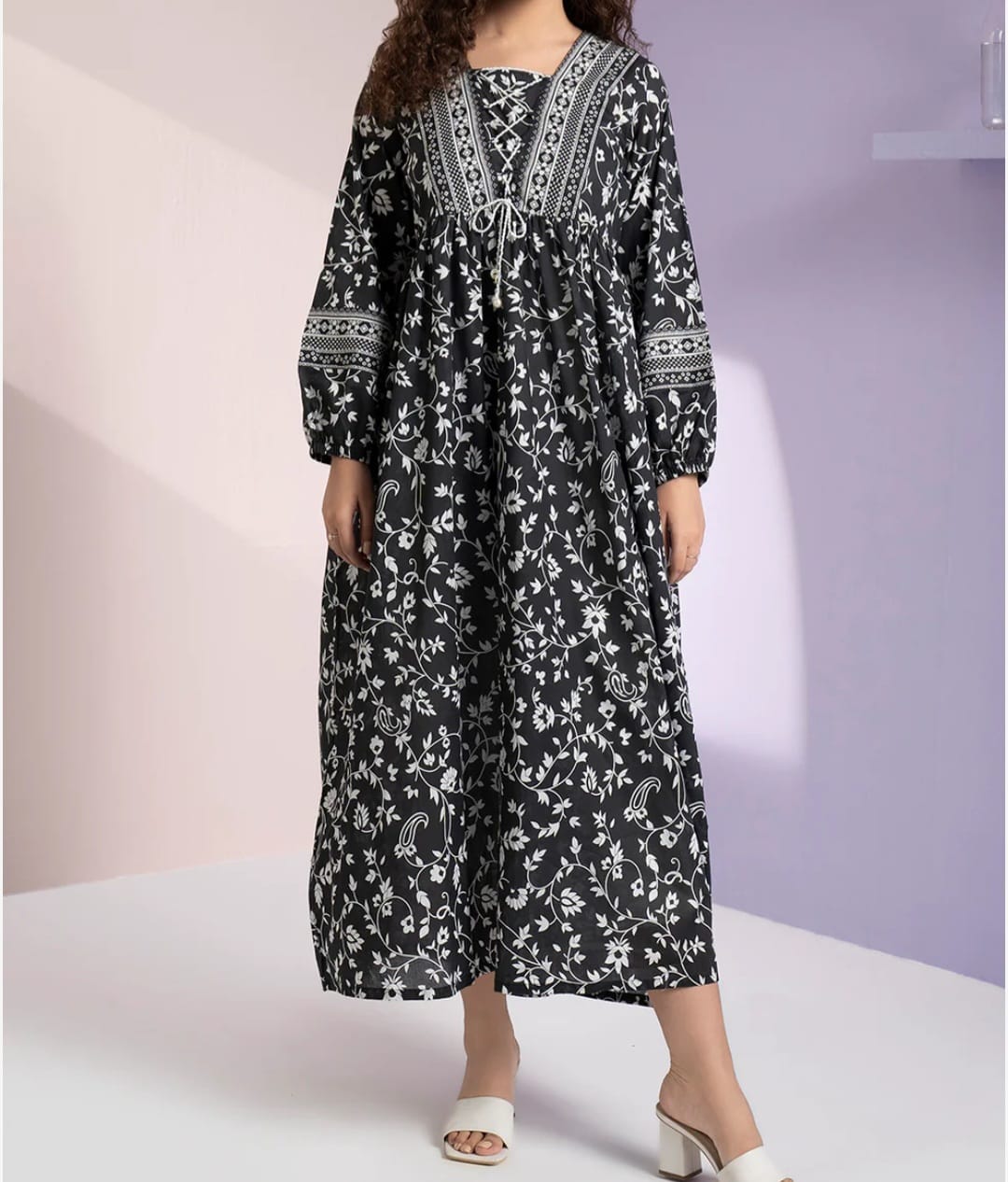 Zellbury Black Lawn tunic