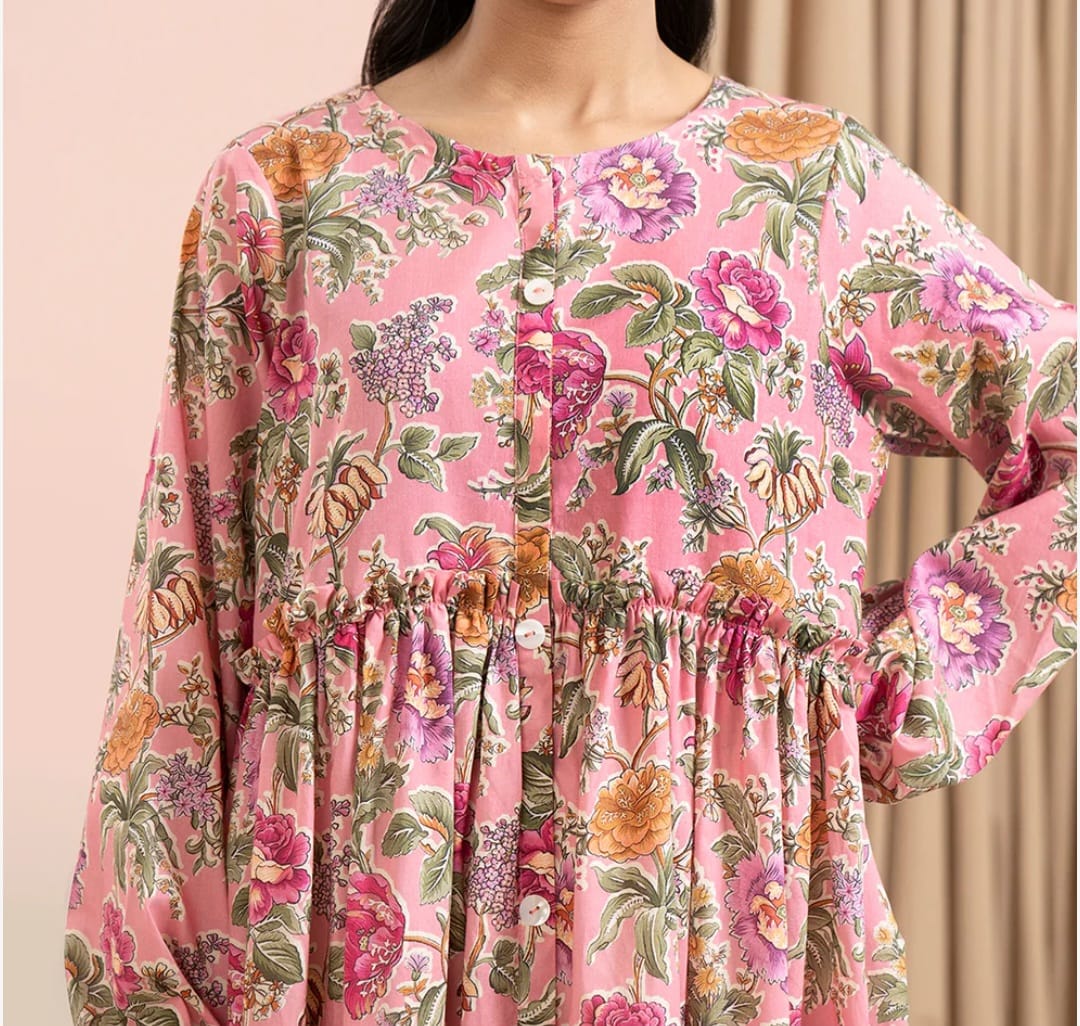 Zellbury Lawn Pink Tunic