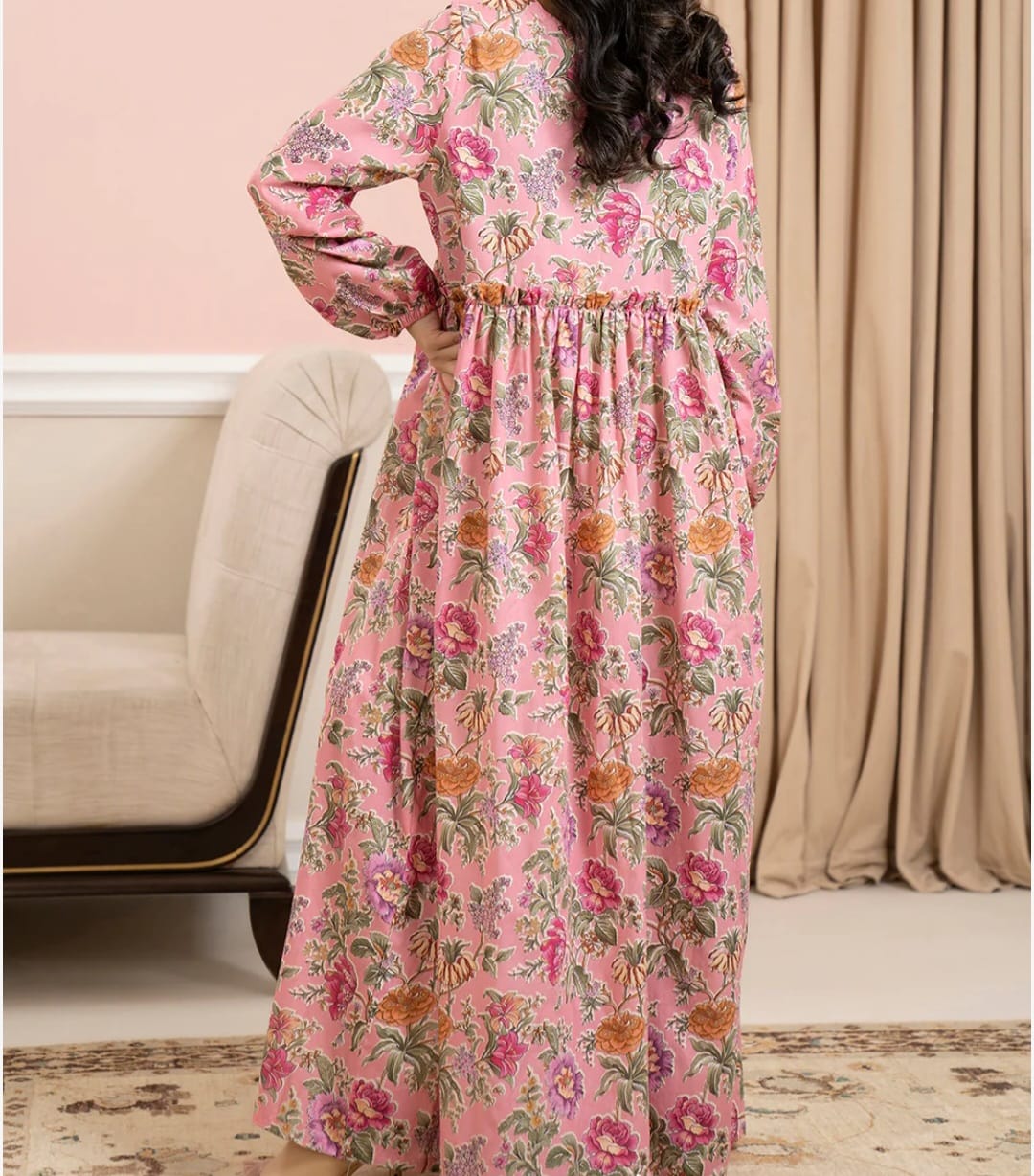 Zellbury Lawn Pink Tunic