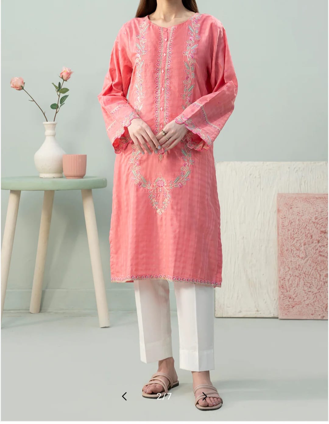 Zellbury Embrioded Lawn kurta