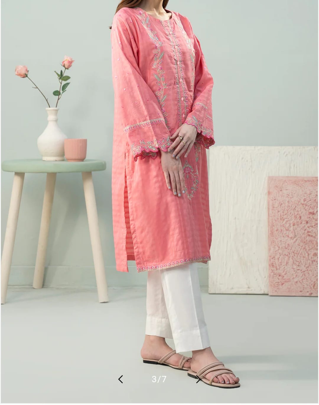 Zellbury Embrioded Lawn kurta