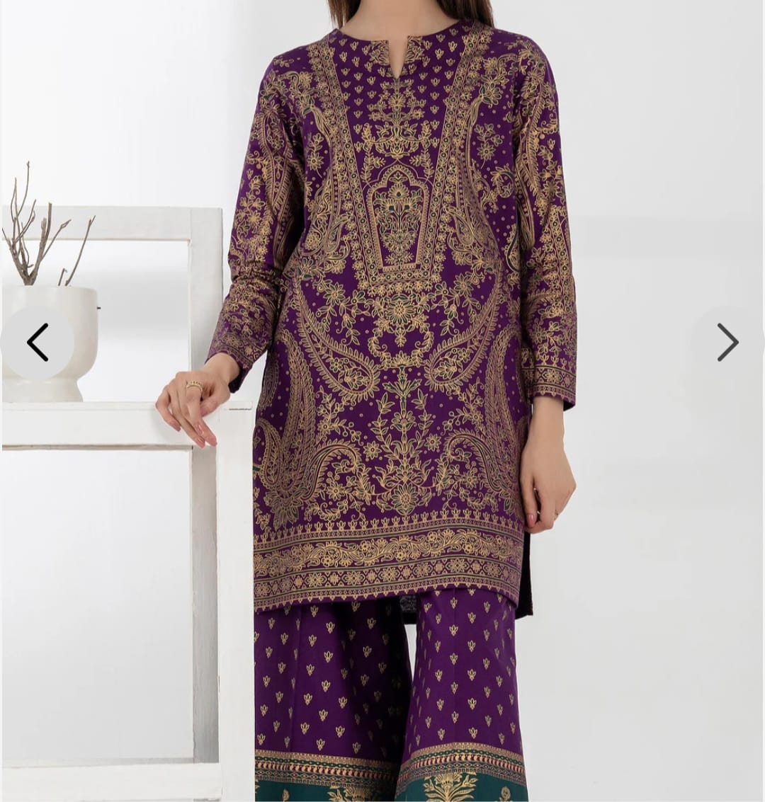Limelight Cambric Shirt and Sharara set.