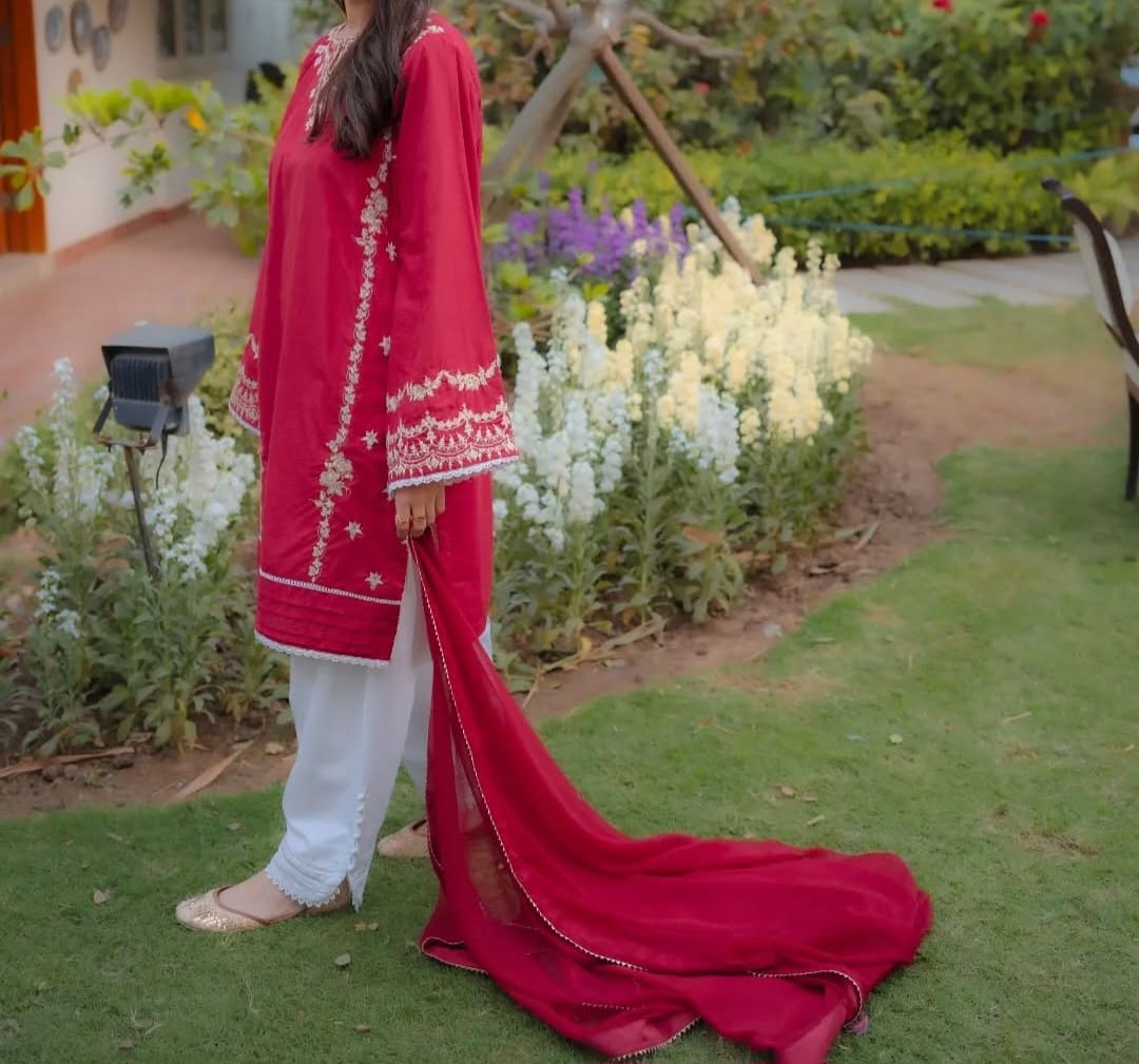 Omal by Komal Multani Shirt and Dupatta Set