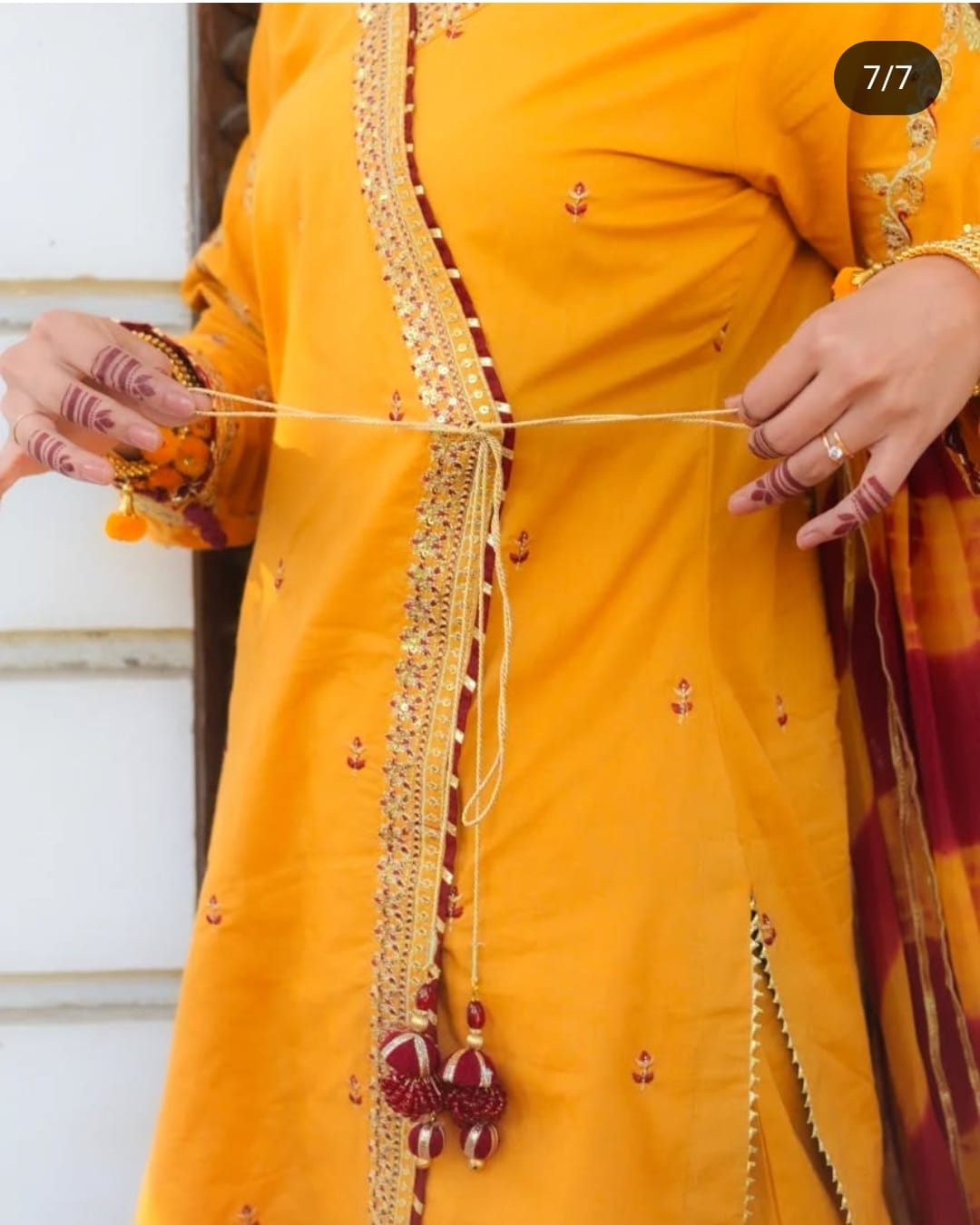 Omal by Komal 3 piece Embrioded Gharara Set