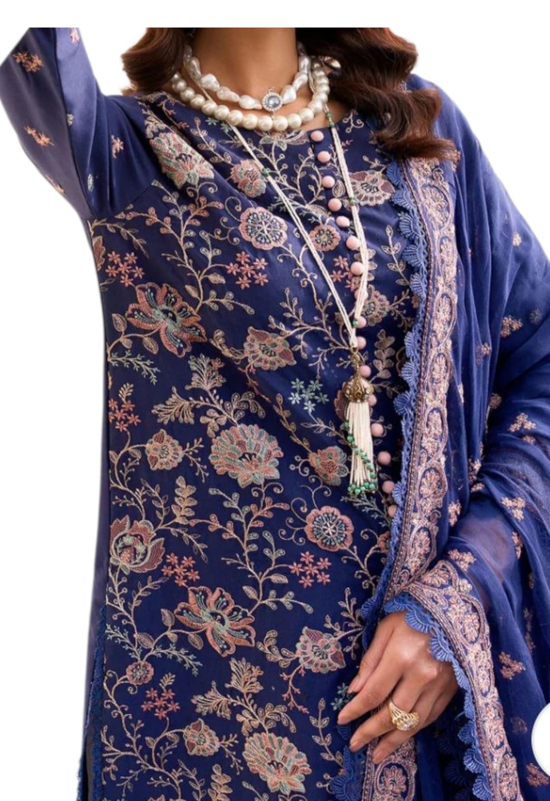 Motifz 3 Piece Embrioded Lawn Dress