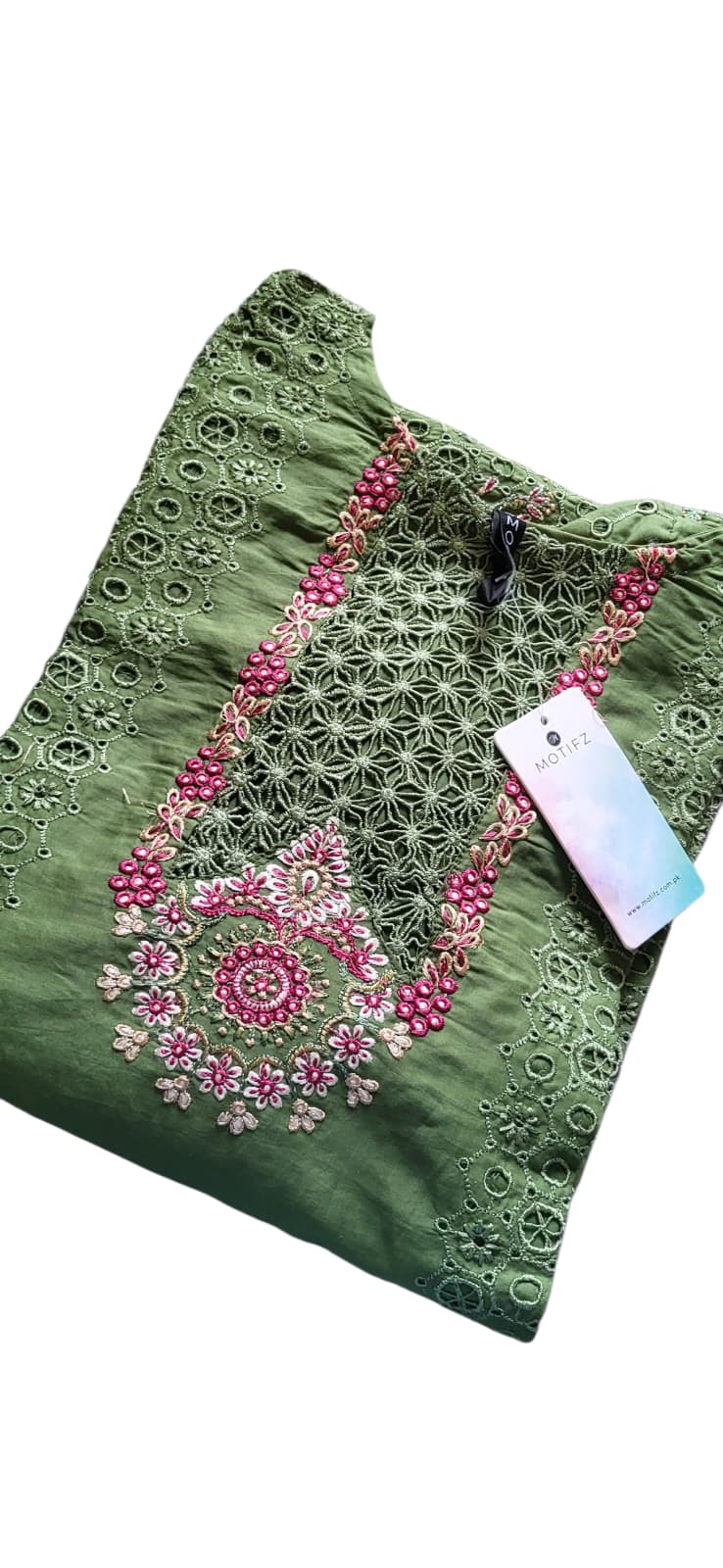 Motifz 3 Piece Embrioded Lawn Suit