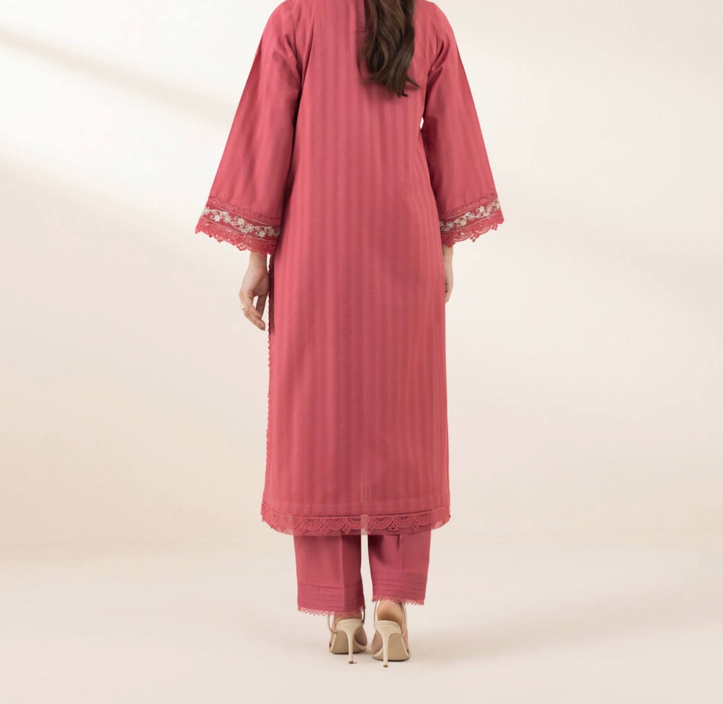 Sapphire Embrioded 2 piece dobby dress