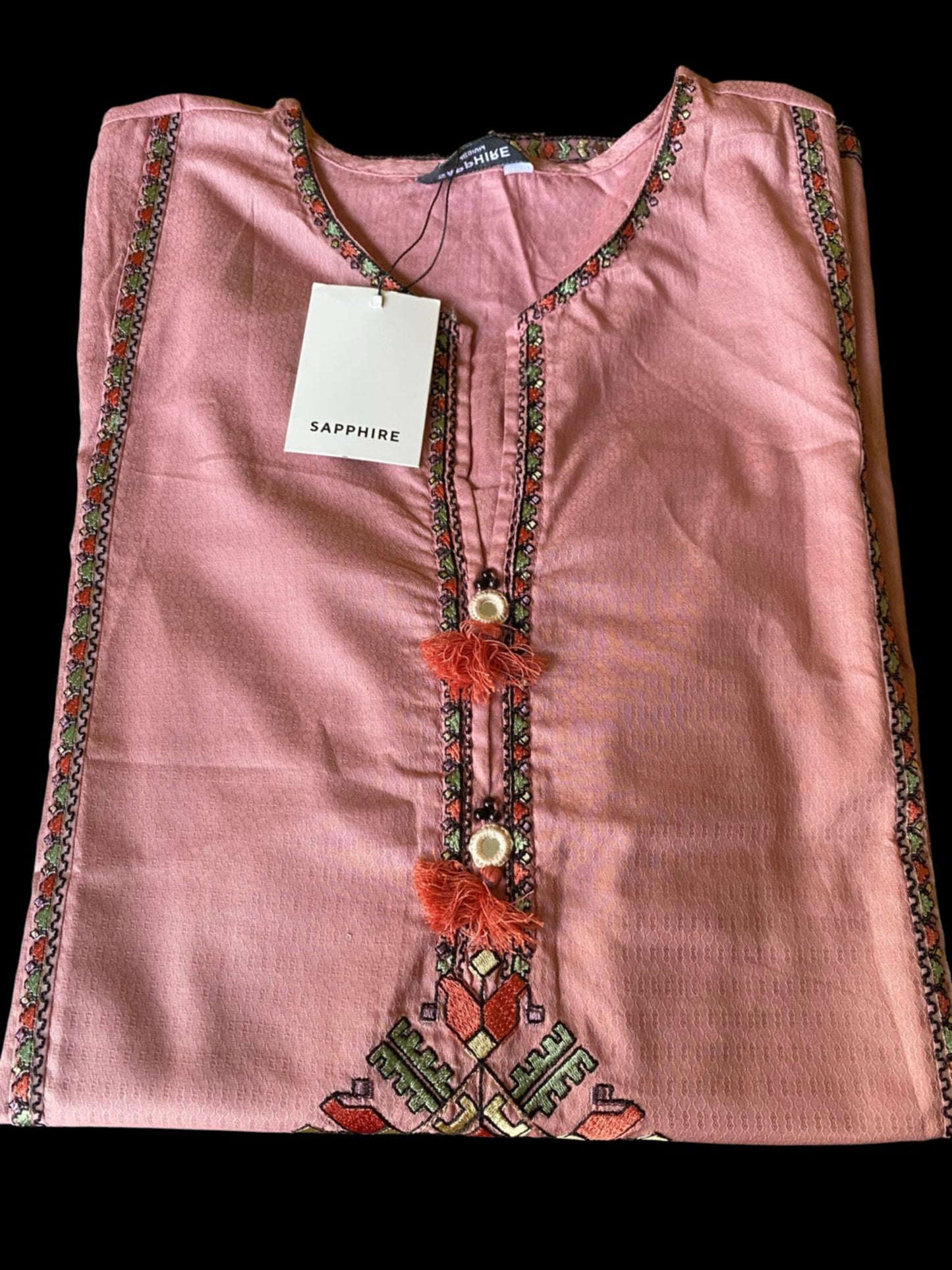 Sapphire Embrioded Dobby Shirt