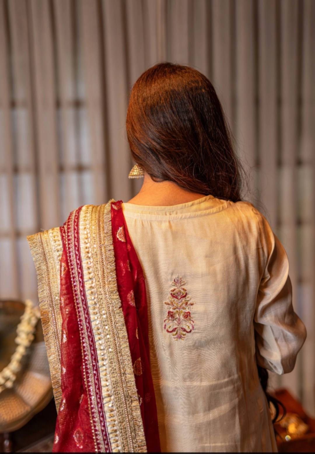 Zeba – Raw Silk & Maysuri 4-Piece Festive Outfit | Omal by Komal