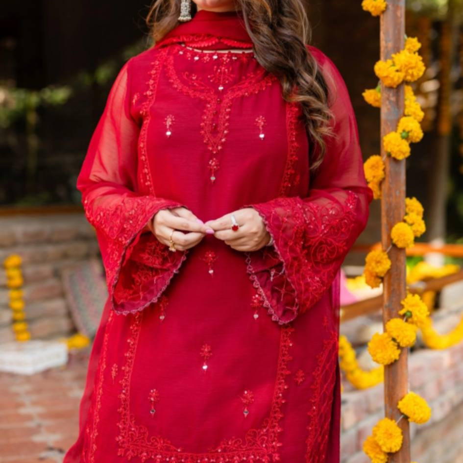 Meerub – 3 Piece Festive Outfit | Omal by Komal