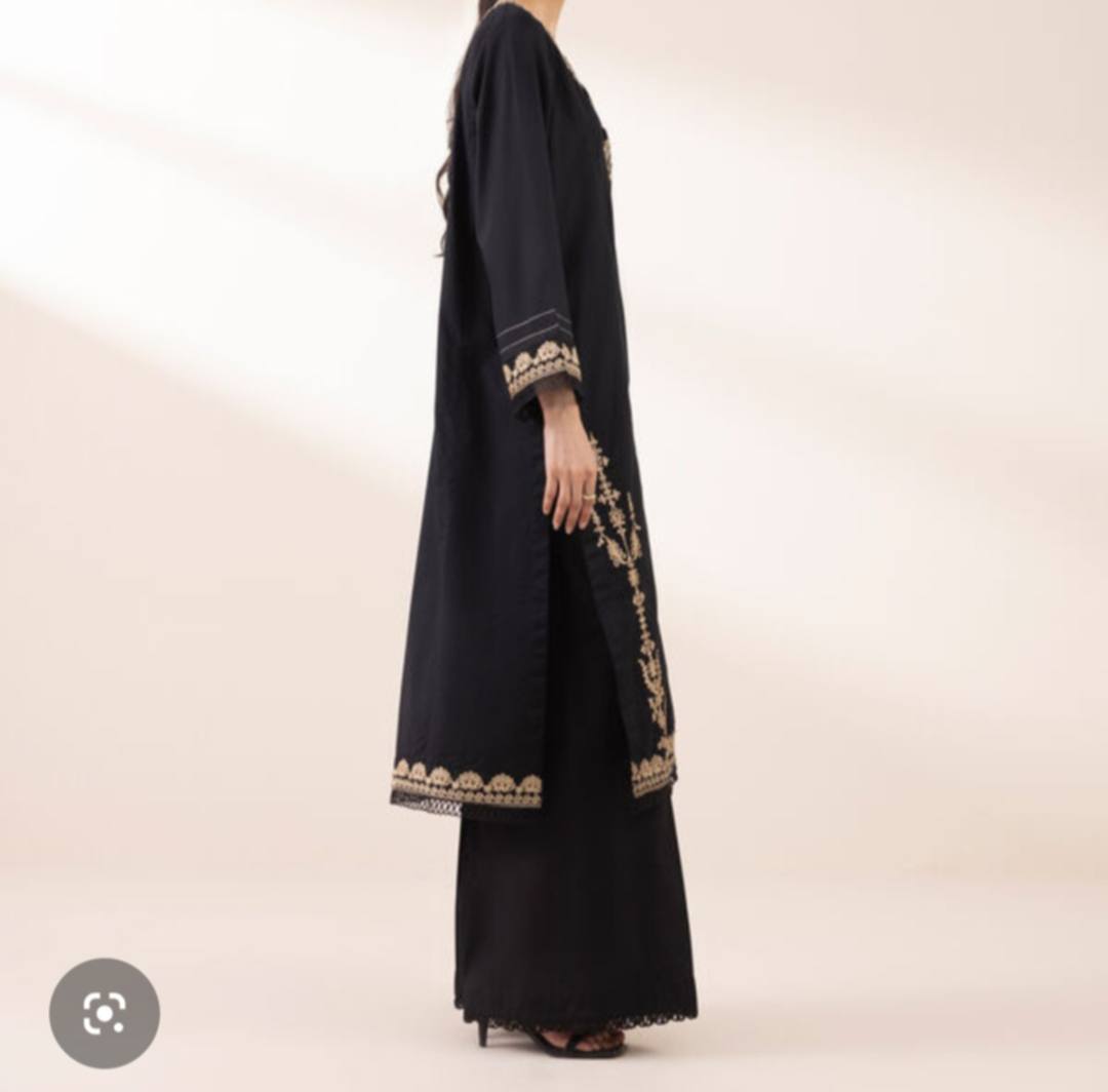 Sapphire Black Embroidered Dobby Shirt