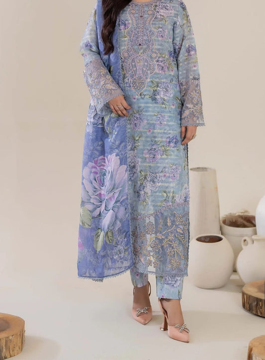 Adans Libas Cuvic Jacquard 3 piece Stitched Dress