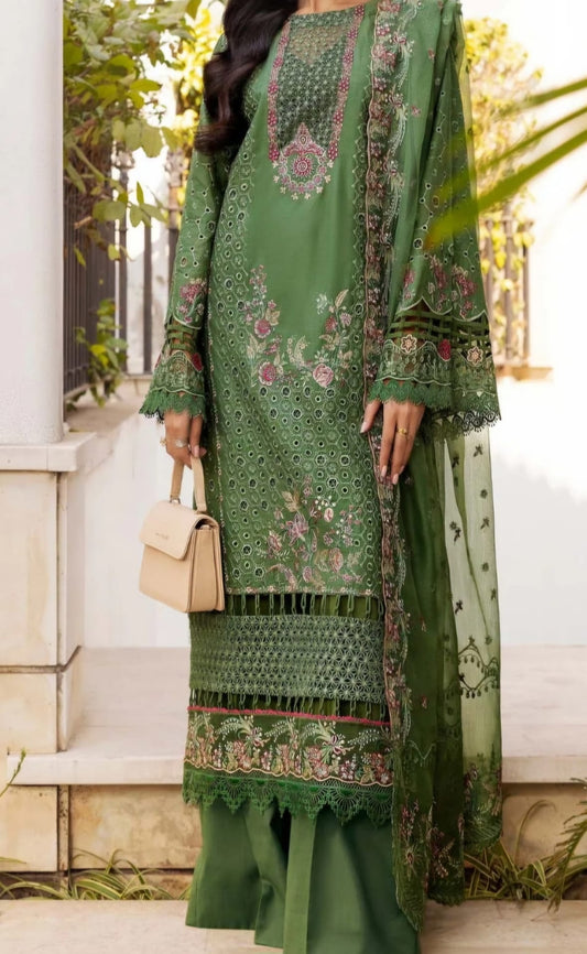 Motifz 3 Piece Embrioded Lawn Suit