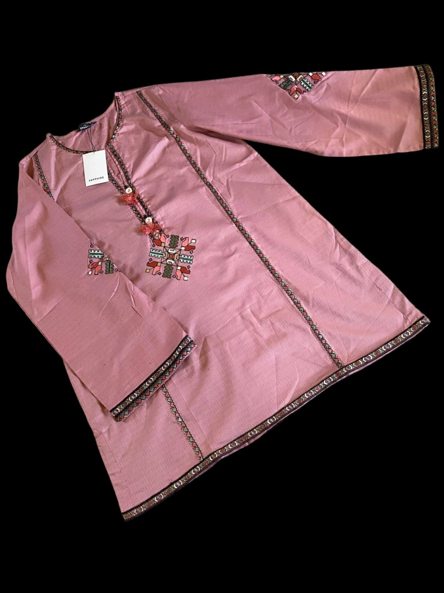 Sapphire Embrioded Dobby Shirt
