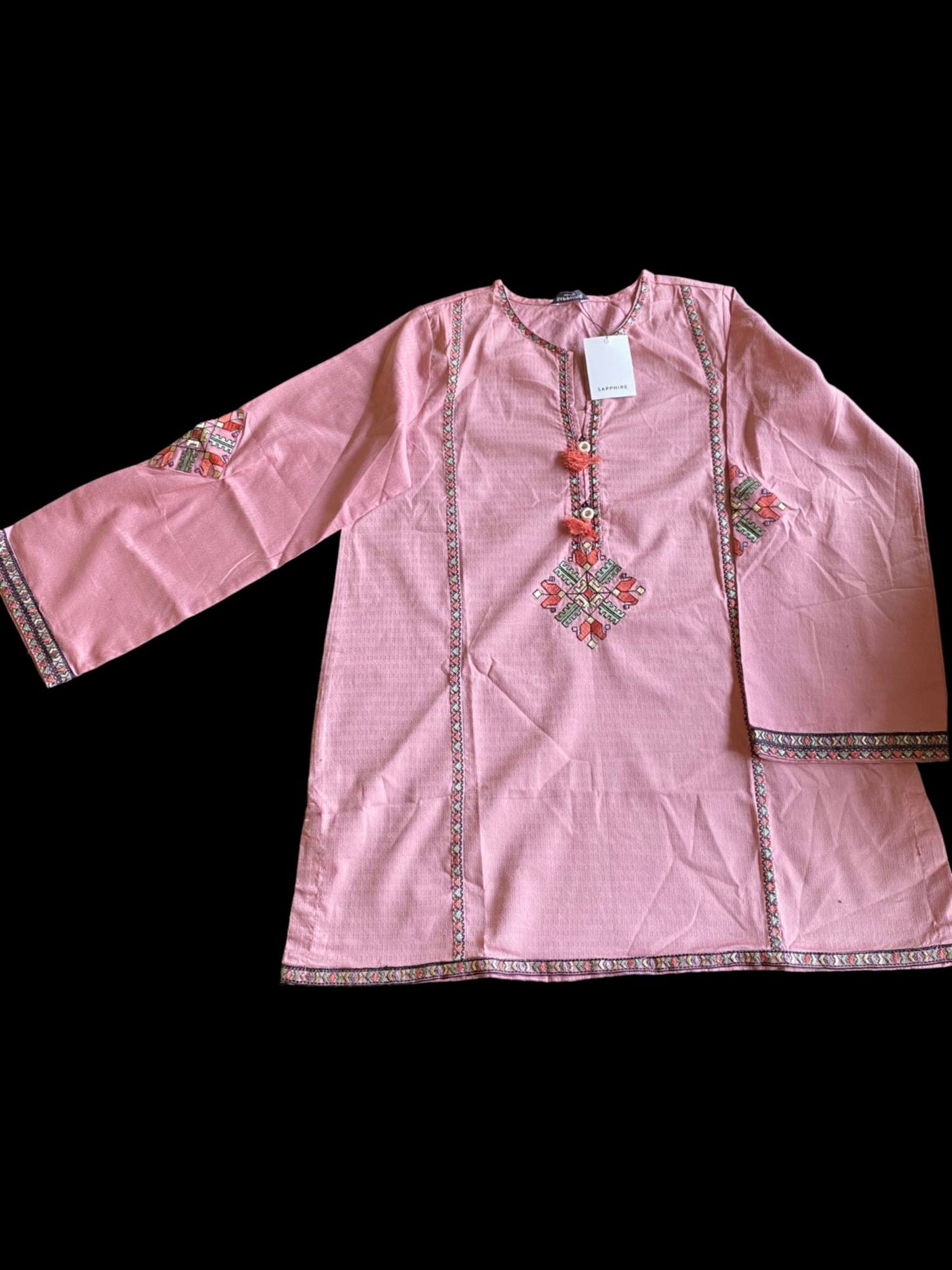 Sapphire Embrioded Dobby Shirt