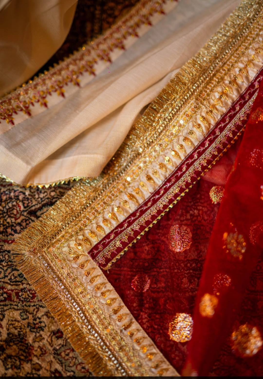 Zeba – Raw Silk & Maysuri 4-Piece Festive Outfit | Omal by Komal